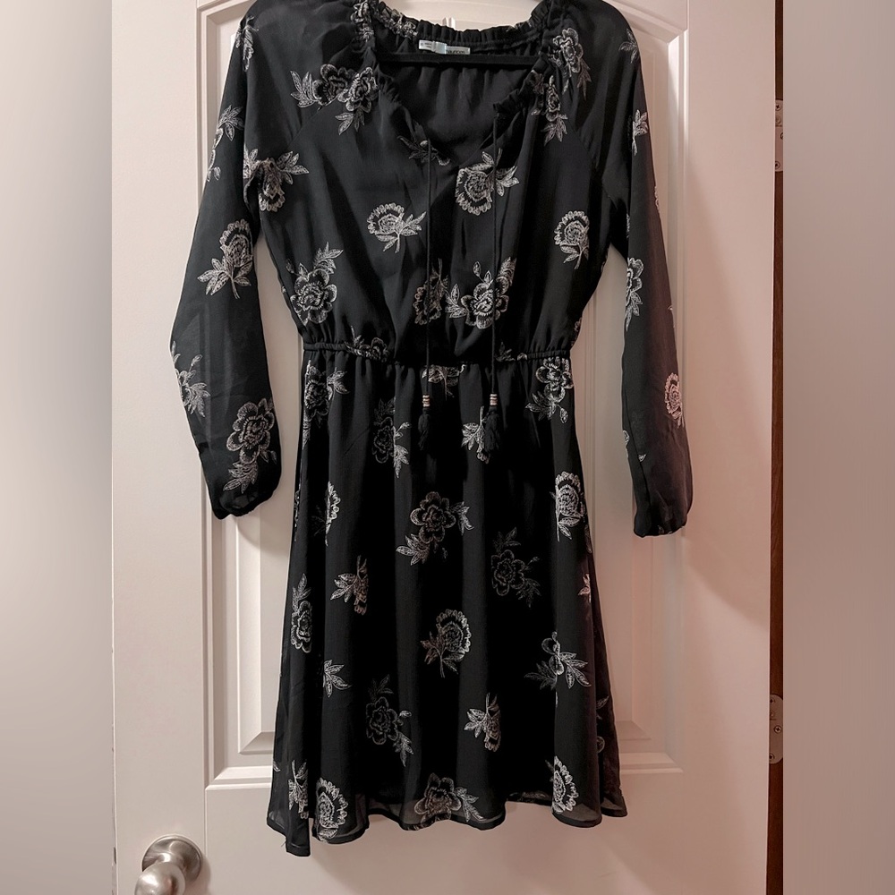 Black Floral Dress